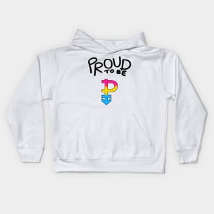 Proud Gay Pansexual Symbol Kids Hoodie